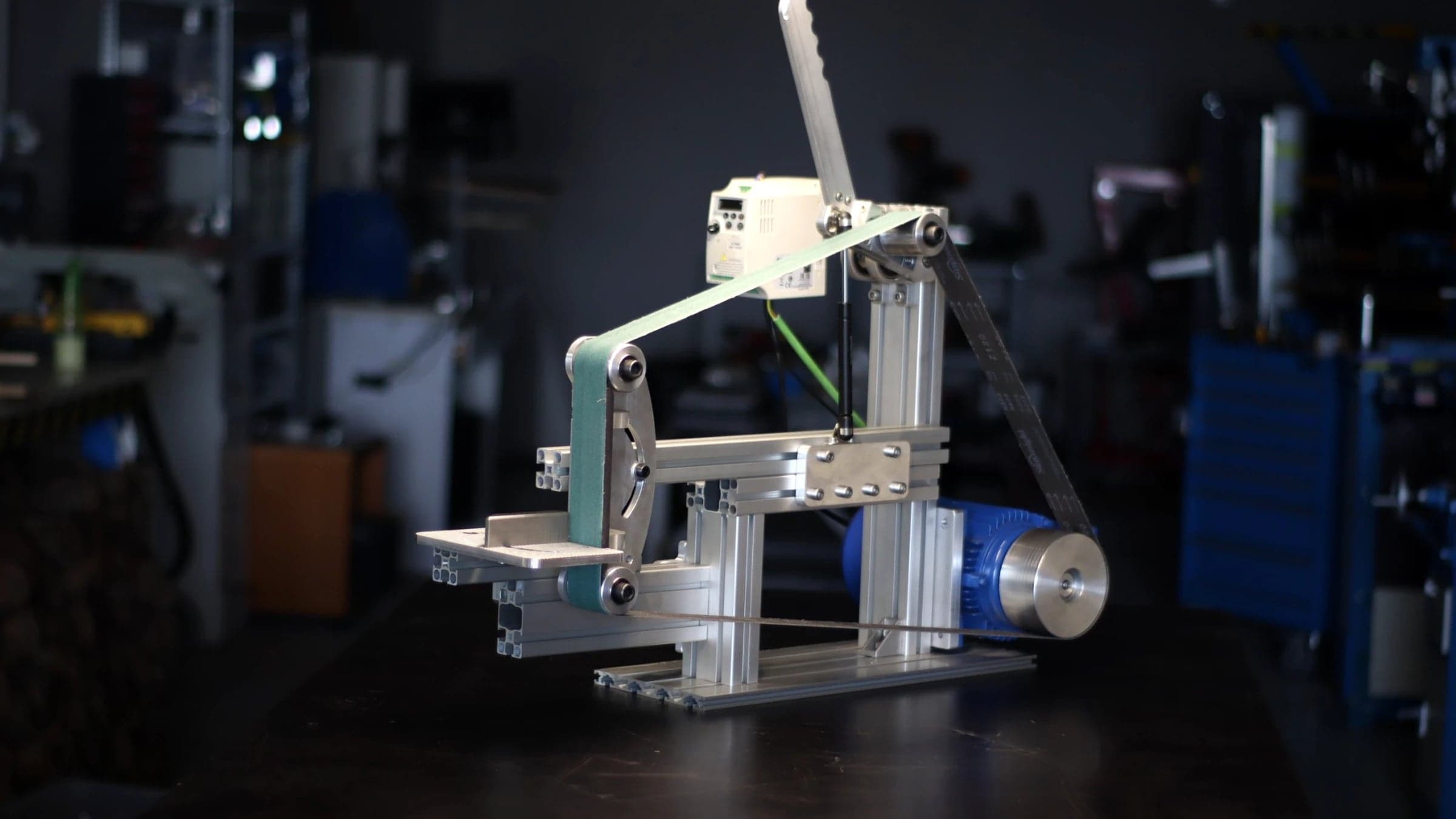 Belt Sander Tracking & Tensioning Mechanism